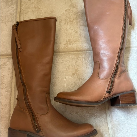 Lucky Brand Heston Gingerbread Oiled Wide Clf Boot - Picture 3 of 12